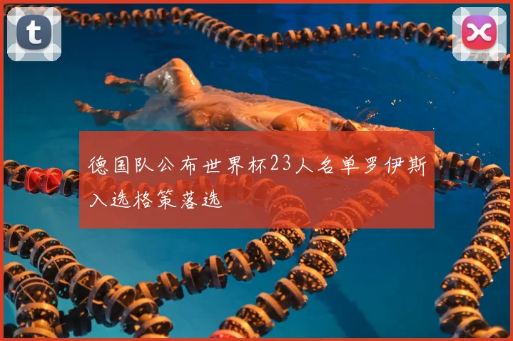 德国队公布世界杯23人名单罗伊斯入选格策落选