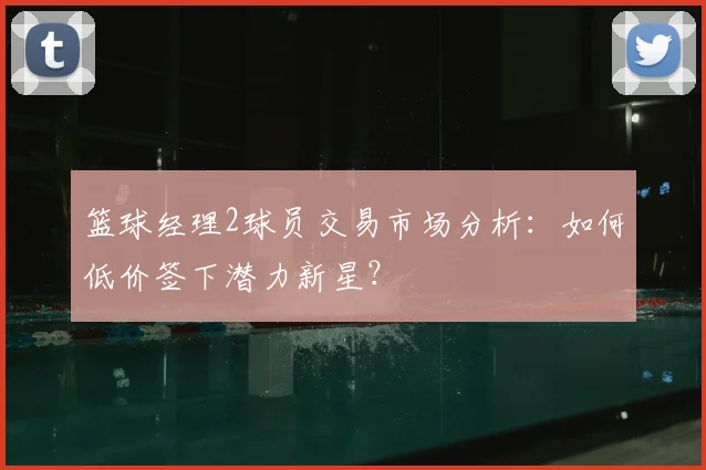 篮球经理2球员交易市场分析:如何低价签下潜力新星?